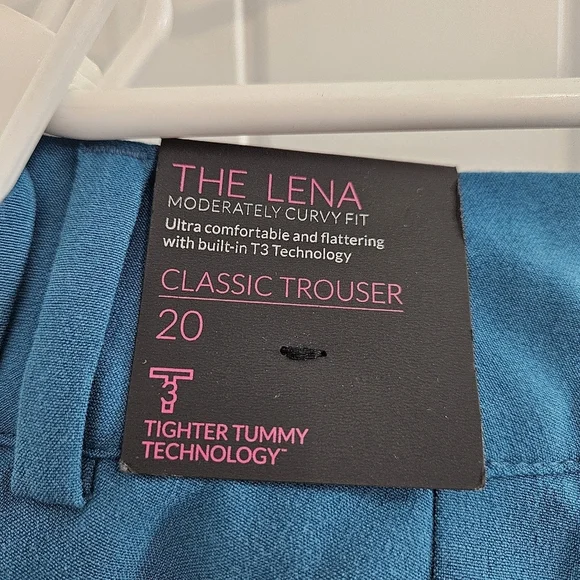 Lane Bryant-Teal-Lena-Classic Trouser-Plus Size 20 NWT - Picture 3 of 8